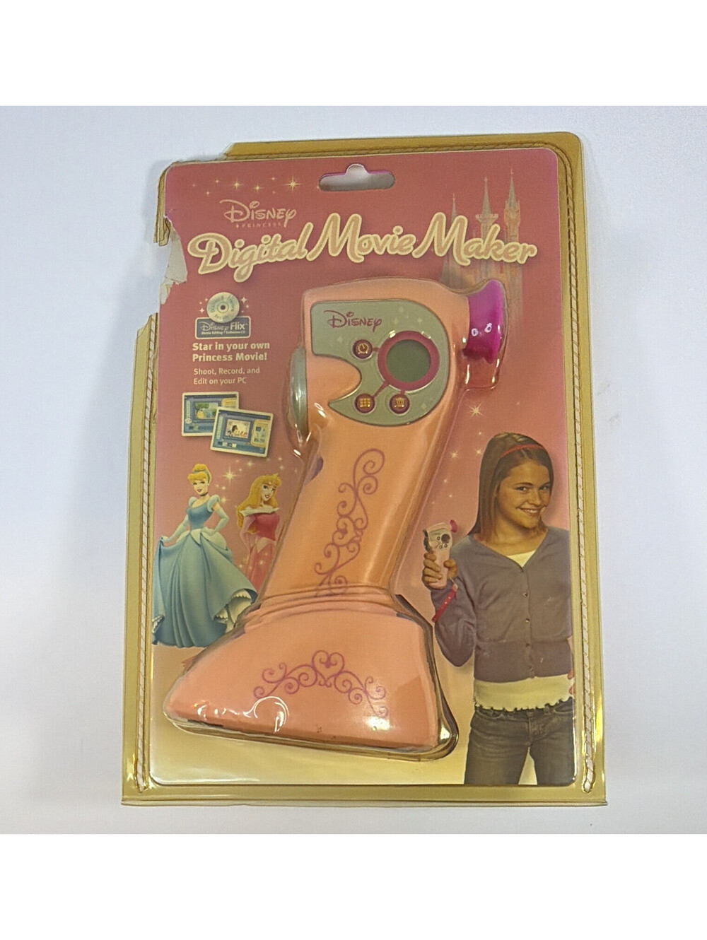 Disney Princess Digital Movie Maker Camera Video Pix Micro 2007 Sealed Flaw USB.
